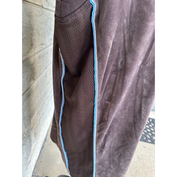 vintage Velour patchwork adidas jersey queens brown - Picture 5 of 6